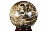 Black Opal Sphere - Madagascar #168405-1